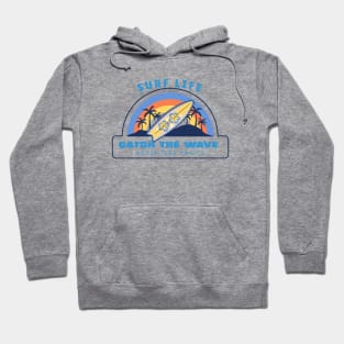 SURF Life Catch The Wave Surfing Board Hoodie